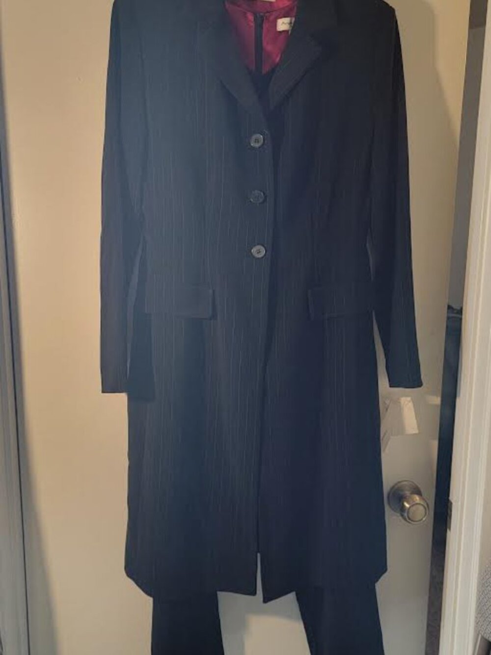 VINTAGE NWT 3 Piece Suit Pin Stripe Suit Jacket, Pants & Dress Size 6